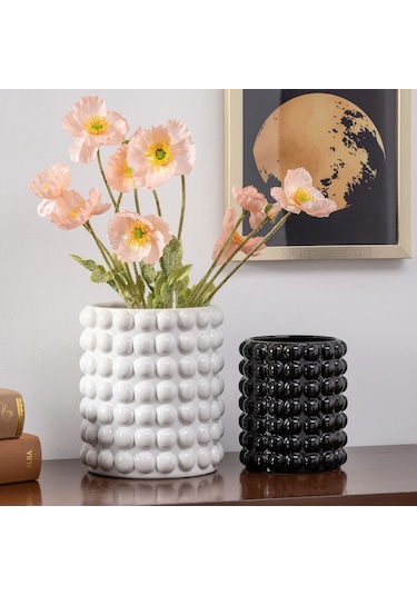 Karaca Home Rocco Dekoratif Vazo Siyah 300.23.01.0363