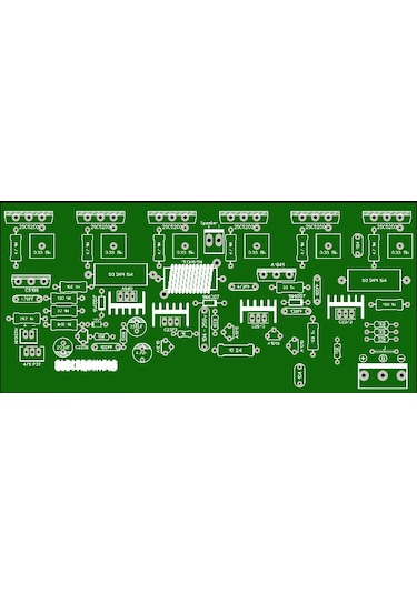 300 Watt Tek Kanal Mono Amfi Devre Kartı Yeşil
