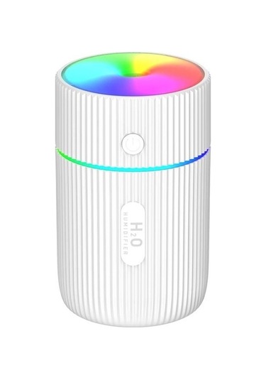 Agoodshop Renkli Bardak Nemlendirici Usb Mini Araç Hava Temizleme Cihazı Beyaz