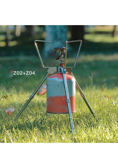 Neevoyu Kamp Ocağı Uzatma Çubuğu - 3 Adet Alüminyum Kaymaz Ayaklık Gümüş