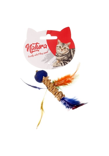 Natura Dental Tüylü Kuş Peluş Kedi Oyuncağı