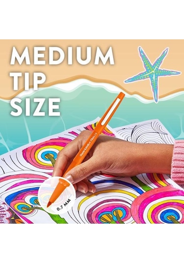 Paper Mate Flair Ocean Dream Keçeli Kalem Seti 12 Renk Orta Uç 0.7 Mm