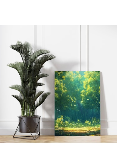 Yeşil Doğa Patikası Kanvas Tablo - Nv00293