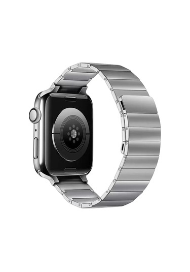 Newface Apple Watch Uyumlu 38mm Kr404 Huks Kordon - Gümüş