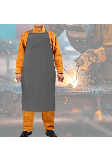 Suntek Kaynak İş Önlüğü Hafif Koruma Ev Deri İşçiliği Gri