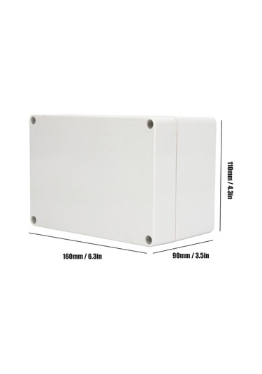 Tenfowee Ip65 Su Geçirmez Elektrik Kutusu, Abs Malzeme Isıya Dayanıklı, Dış Mekan Kablo Tesisatı İçin 160x110x90mm