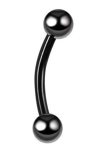 316 Cerrahi Çelik Kaş Piercingi Siyah