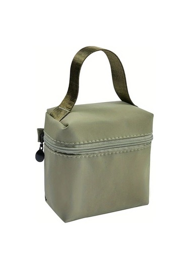 Elmpaly Yeşil Renkli Çok Amaçlı Mini Makyaj Çantası, Ruj Anahtar Şarj Kablosu Saklama Yeşil