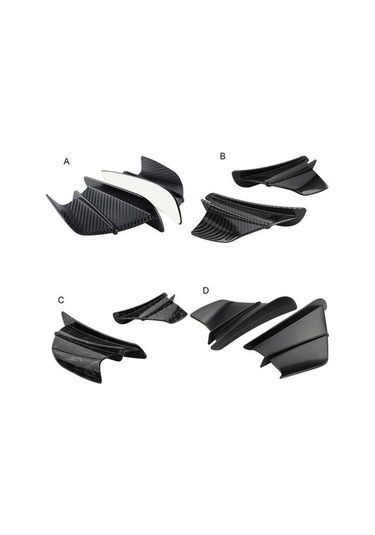 Novahub Rüzgarlık Kanadı Evrensel Motosiklet Aksesuarı - Abs Malzemeli Spoiler & Kanat Seti 56794182