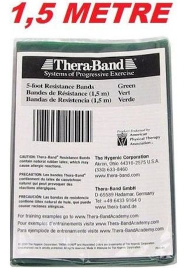 Egzersiz Bandı Yeşil 1.5 Metre - Theraband Theraband