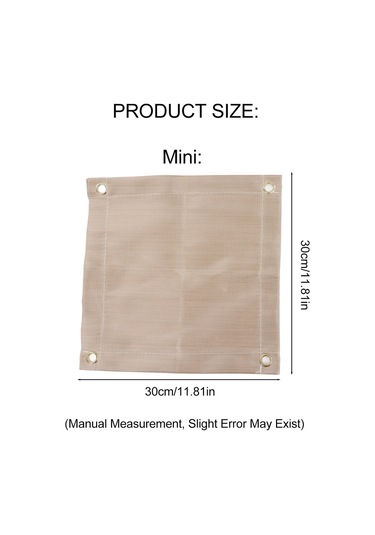 Samdoo Cam Fibre Korozyon & Ateş Direnci Islaklık Matı - Çadır, Barbekü, Piknik İçin Taşınabilir 30x30cm Mini Boyut Çok Renkli