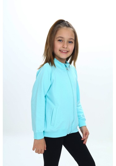 Toontoy Kız Çocuk Nakışlı Hırka Fuşya