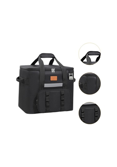 Suntek Serin Çanta Yetişkinler Sıcak Soğuk Gıda Termal Siyah Siyah
