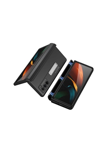 Galaxy Z Fold 2 Kılıf Zore M-Magnet Kılıf Siyah
