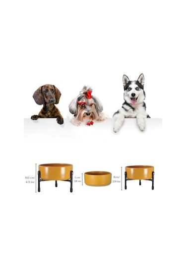 Yılmazel Mama Su Kabı Metal Standı Yüksekliği Ayarlanabilir