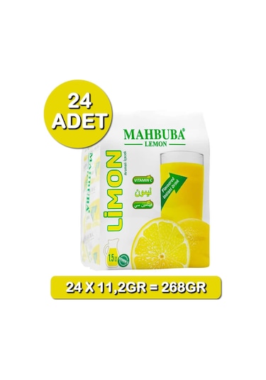 Mahbuba Mango Aromalı Soğuk Toz İçecek 24x11.2gr 11.2 G