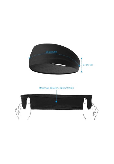 Fosenze Erkek Spor Bandanesi Siyah+gri 2'li Paket - Teri Emici, Kaymazsız, Nem İçeren, Uv Koruyucu, Tüm Spor Aktiviteleri İçin Kırmızı