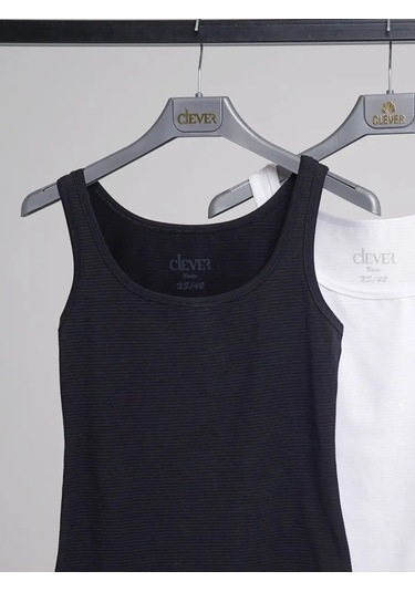 Clever Wear Geniş Askılı Temel Atlet 137832311 Siyah