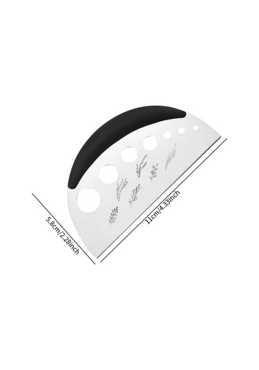 Homyl Kişniş Pazı Kekik Için Ot Soyucu Metal Kesici Yaprak Siyah