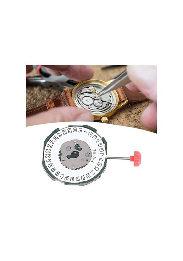 Xurunkeji 2115 Saplı Hareket + Pil 2035 Erkek Tek Takvim Üç Noktalı Elektronik Kuvars Saat Hareketi Değişimi Gümüş