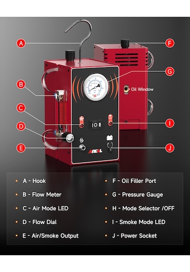 Ancel S300 Duman Kaçak Test Cihazı