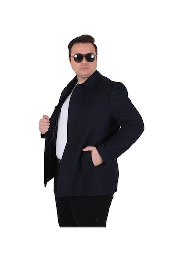 Starbattal Erkek Büyük Beden Kaşmir Kaban 103008 Lacıvert Lacivert