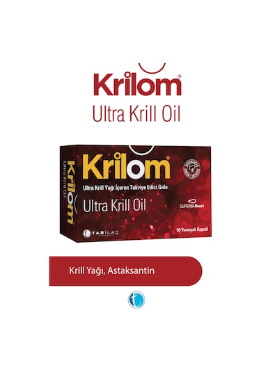 Krilom Ultra Krill Oil Takviye Edici Gıda 30 Yumuşak Kapsül