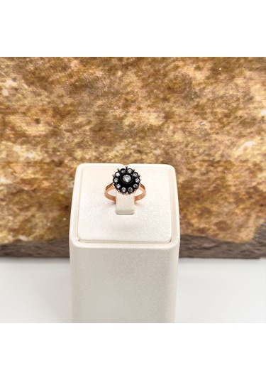 Elmas Montür Rosegold Gül Modeli Gümüş Set Takım Rose Gold