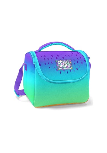 Coral High Mor Lila Renk Geçişli Isı Yalıtımlı Beslenme Çantası - Kız Çocuk Çok Renkli
