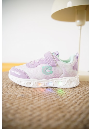 Yuki Cırtlı Kız Çocuk Sneaker Spor Ayakkabı Lila