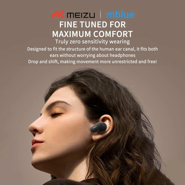 Fortunelane Mblue Ar01 Kulaklık: Ipx4 Su Geçirmez, Gürültü Engelleme, Uzun Pil, Spor İçin Siyah