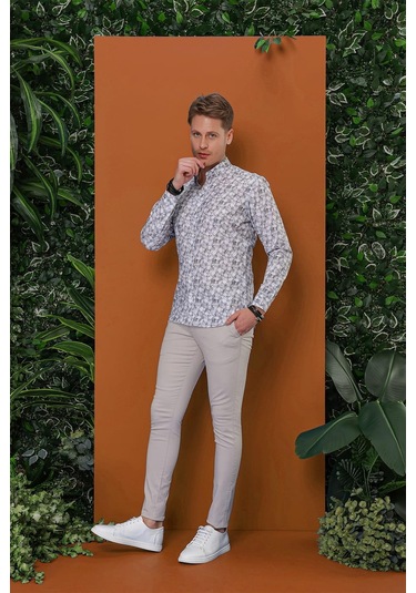 P 1112 Slim Fit Taş Spor Pantolon Taş