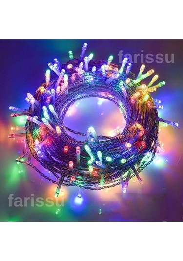 Alaska 10 Metre Rgb Led Peri Işıkları - 100 Led - 8 Fonksiyonlu İç/dış Mekan Renkli