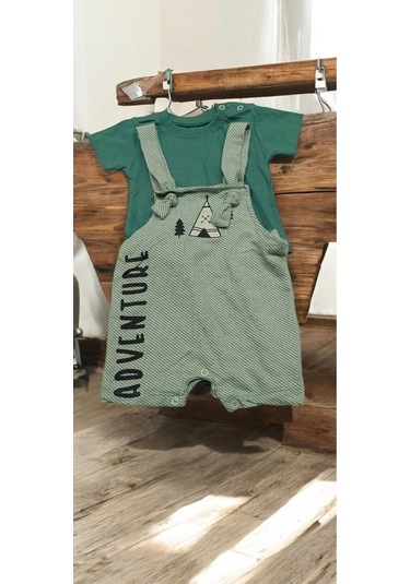 Askılı Şort T-shirt Takım Renkli