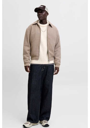 Jack & Jones Jcokidd Erkek Kazak Beyaz