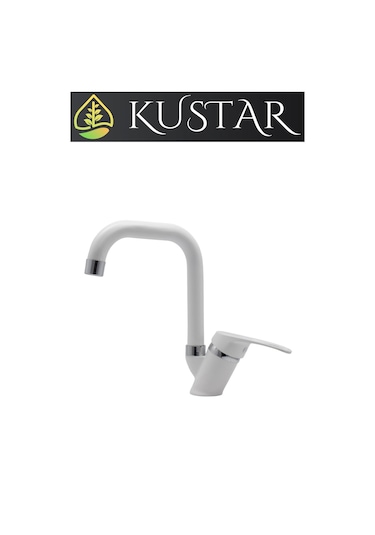 Kustar Oviedo Mix Aç Kapa Kısa Banyo Lavabo Bataryası Beyaz