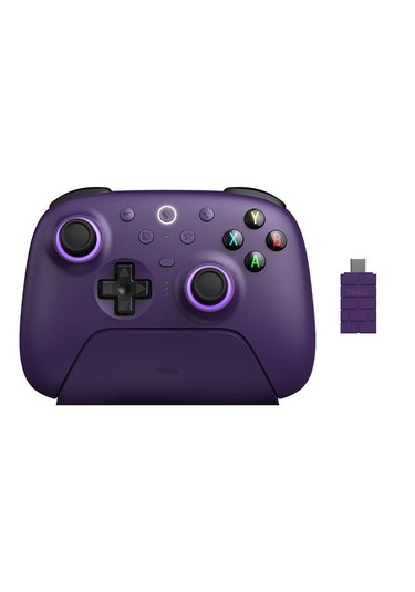 8bitdo Ultimate 2 Kablosuz Oyun Kolu Windows & Android Uyumlu Hall Effect 2.4g Controller Mor