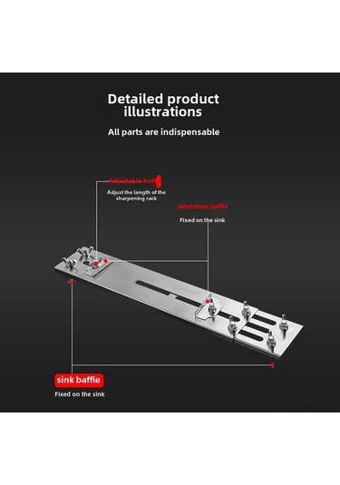 Wezone Inox Uyumlu Bıçak Taslağı: Su Tenceresine Sabitlenebilir, Genişletilebilir Ayar, Kayma Engeli Ve Dayanıklı Inşa Yeni Kalın Galvanizli Taslak + Taslağı Taş