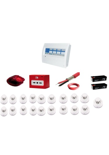 19 Bölgeli Konvansiyonel Sertifikalı Yangın Alarm Seti
