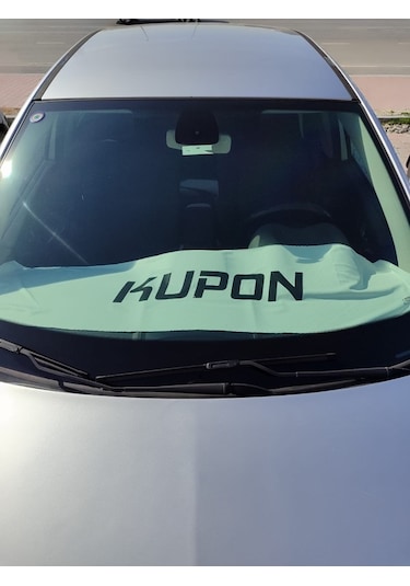 Kupon Baskılı Oto Göğüs Örtüsü Beyaz Havlu