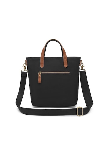 Kanvas Kumaş Kadın Çantası Elden Tutmalı Smart Bags 1328 Siyah