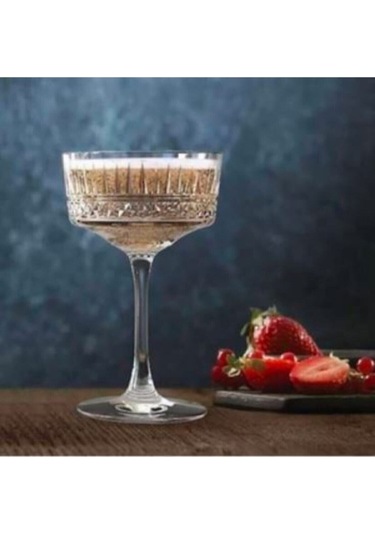 Elysia 12'l Şampanya Bardağı 260cc Elysia Ayaklı Kadeh Bardak Sunum Kadehi 12 Adet Şeffaf