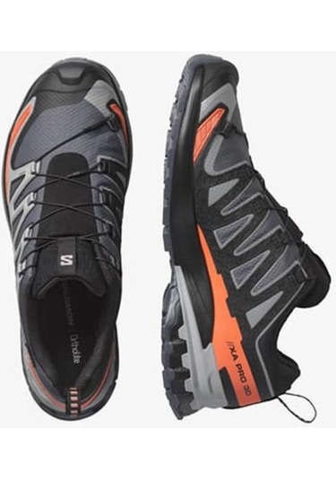 Salomon Xa Pro 3d V9 Gore-tex Turbulence Black Erkek Outdoor Ayakkabı Gri