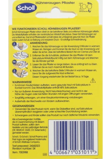 Scholl Nasır Sökücü Flaster
