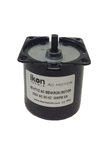 İkon Teknik AC SENKRON MOTOR 60 KTYZ 14 Watt 30 RPM 220 Volt