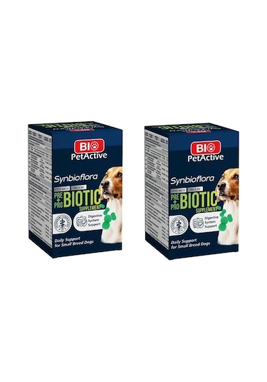 Bio Petactive Synbioflora Mini Irk Köpek Probiotic Sindirim Destekleyen 60 Tablet 30 G X 2 Adet