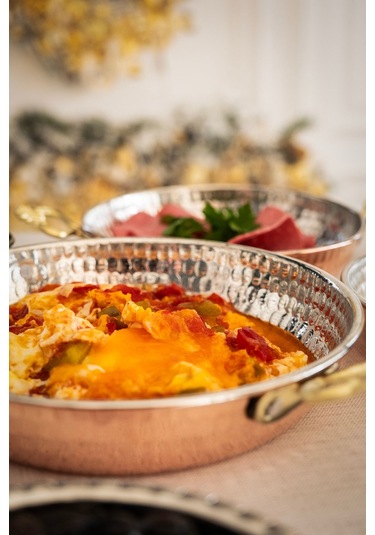 Bakır Tava 3'lü Set Bakır