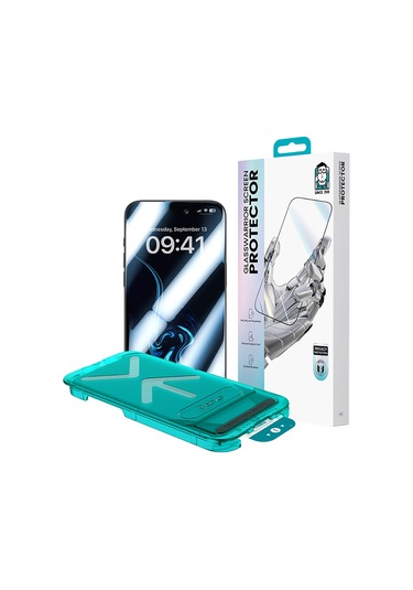 İphone 17 Pro Max Uyumlu Benks Glass Warrior Privacy Hd Cam Ekran Koruyucu Uygulama Aparatlı Siyah