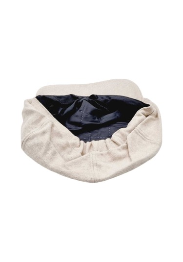 Uniquetrenders Kadın Arkadan Lastikli Kışlık Baretta Şapka Bej