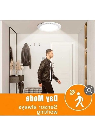 Fastbuy Uzaktan Kumandalı Hareket Sensörlü Tavan Lambası - 5 Parlaklık Seçeneği Ve 3 Renk